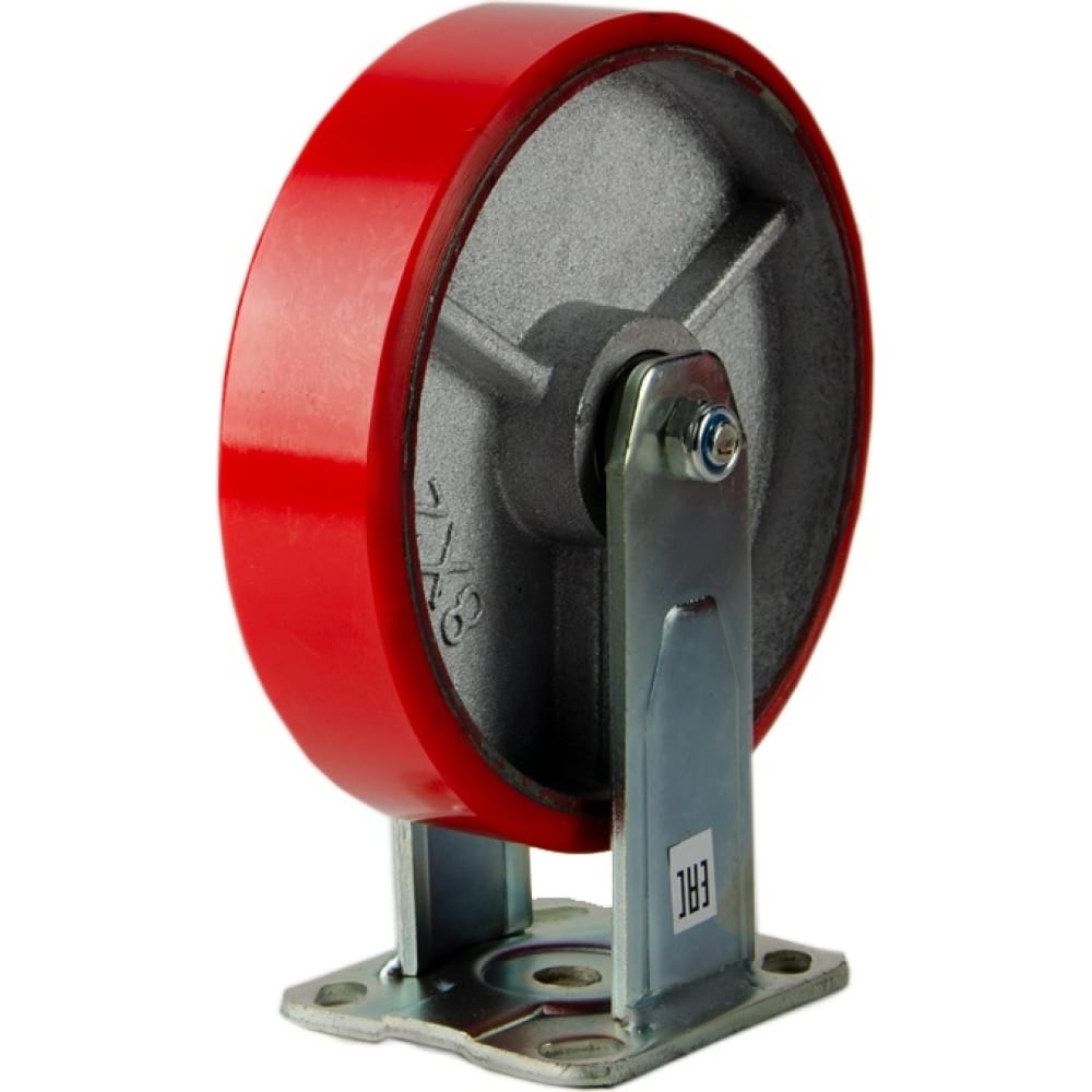 Неповоротное большегрузное колесо EURO-LIFT С-4107-DUS полиуретановое большегрузное неповоротное колесо а5