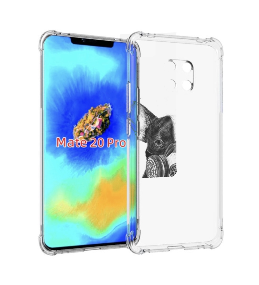 

Чехол MyPads Французский бульдог для Huawei Mate 20 Pro/Mate 20 RS 6.39, Прозрачный, Tocco