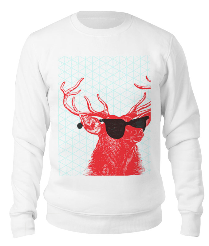 

Свитшот унисекс Printio Art zoo белый 2XL, Art zoo