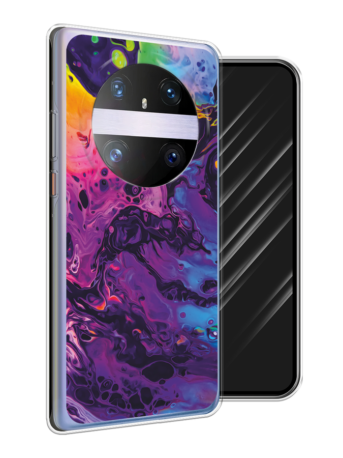 

Чехол Awog на Huawei Mate 60 Pro "ACID fluid", Бордовый, 6122250-1