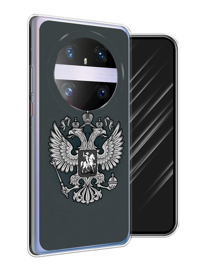 

Чехол Awog на Huawei Mate 60 Pro "Герб России серый", 6122250-1