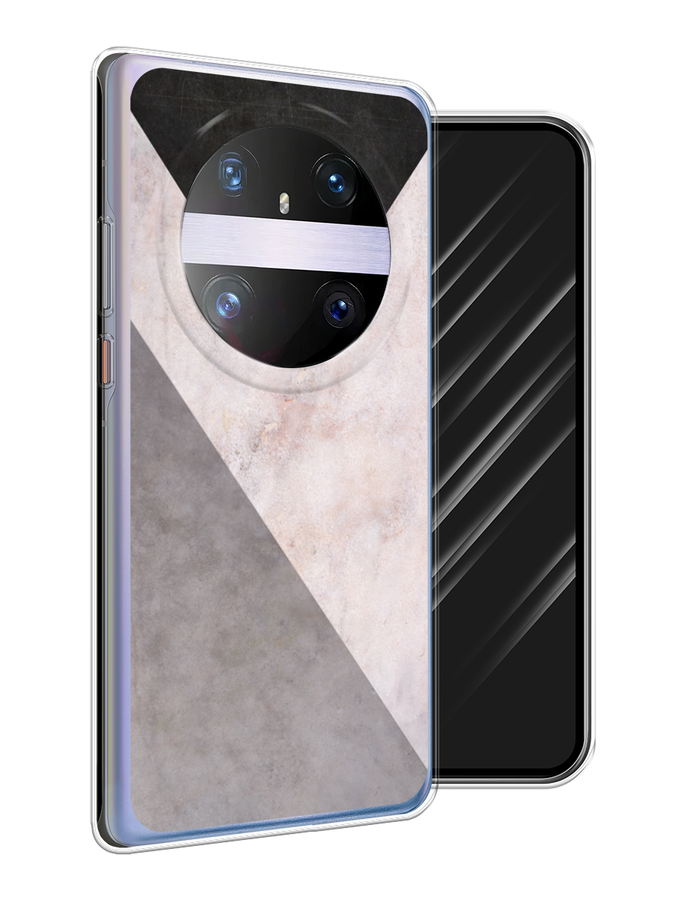 

Чехол Awog на Huawei Mate 60 Pro "Геометричный мрамор", Бежевый, 6122250-1