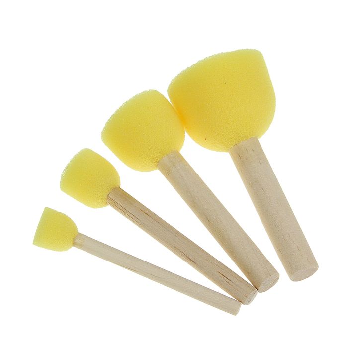 

Набор кистей - спонжей Calligrata 4 штуки, Разноцветный