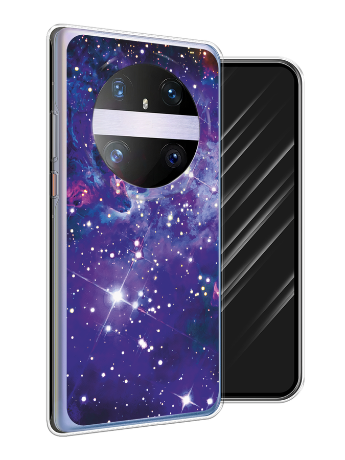 

Чехол Awog на Huawei Mate 60 Pro "Яркая галактика", Фиолетовый, 6122250-1
