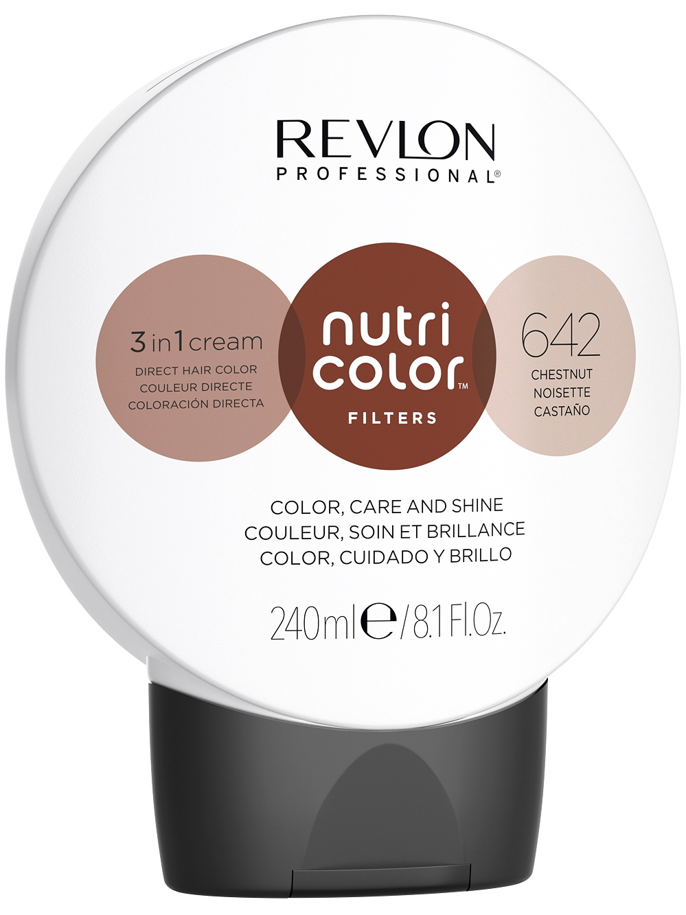 Прямой краситель NUTRI COLOR FILTERS REVLON PROFESSIONAL 642 каштановый 240 мл