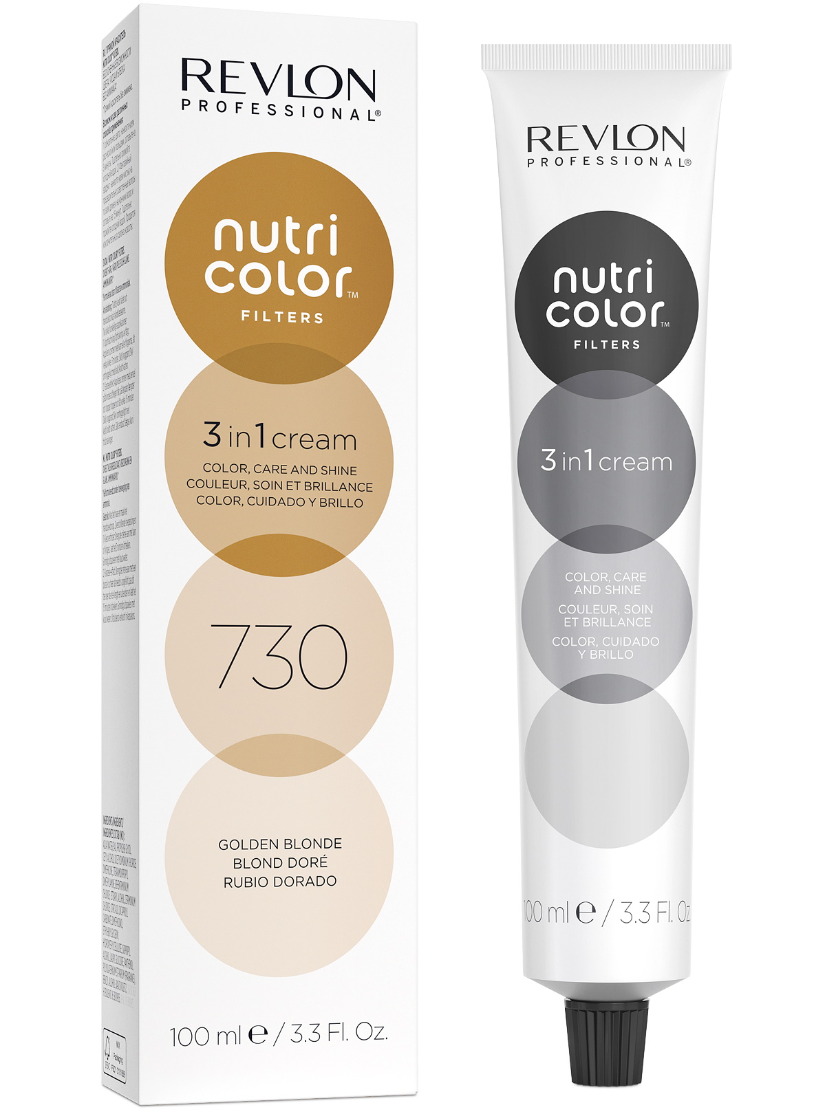 фото Прямой краситель nutri color filters revlon professional 730 золотистый блондин 100 мл