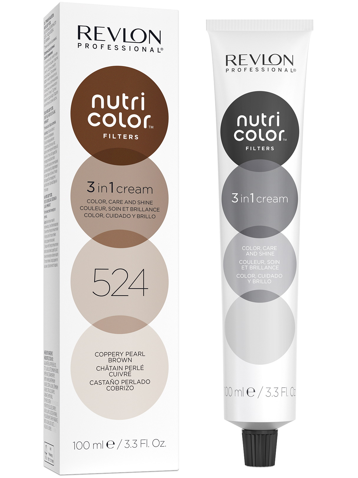 Прямой краситель NUTRI COLOR FILTERS REVLON PROFESSIONAL 524 коричн. медно-перлам. 100 мл пакет а4 32 26 10 красочные макаруны basic жен бум мат ламинат