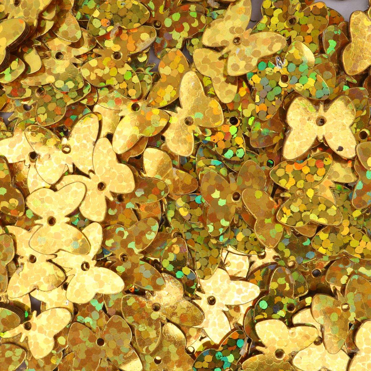 

Пайетки Astra&Craft 'Бабочки' #281, 10мм, 10 г, (50114 золото голографик), 10 упак