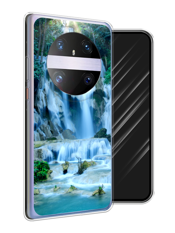 

Чехол Awog на Huawei Mate 60 Pro "Водопад 8", Голубой;зеленый, 6122250-1