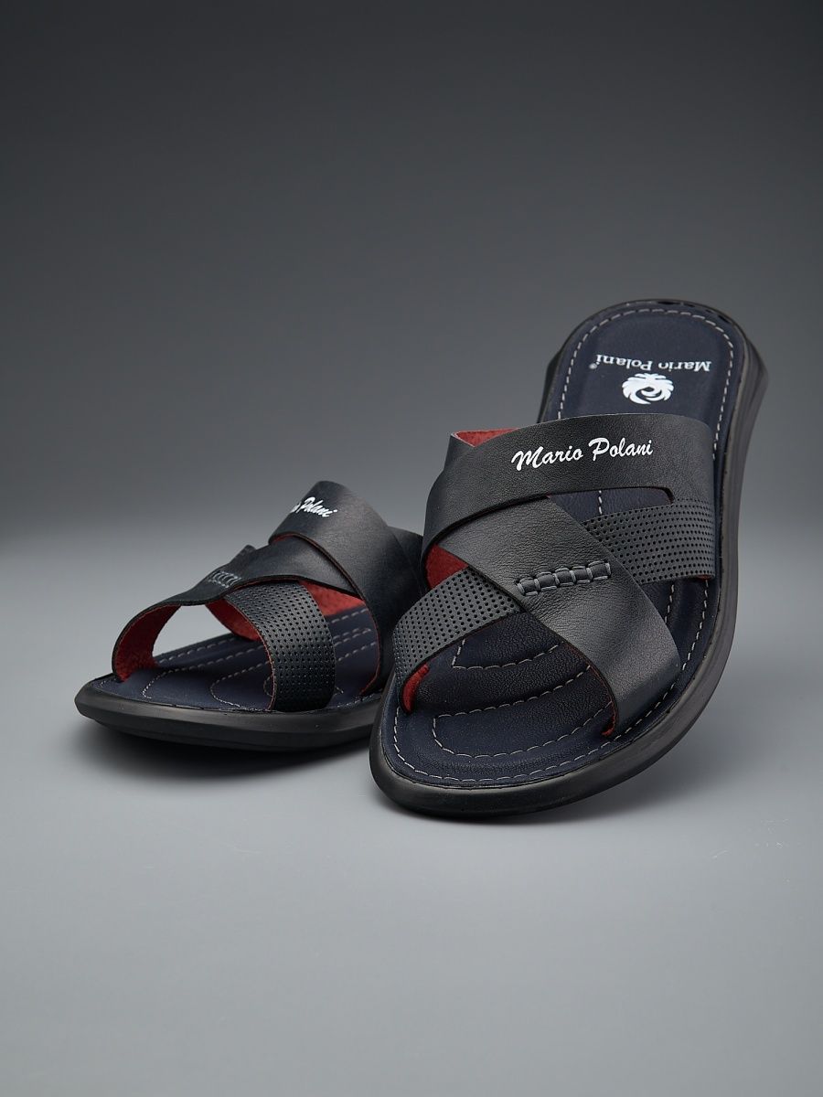 Сабо мужские MARIO POLANI 4-TS-6017-10Белый черные 42 RU