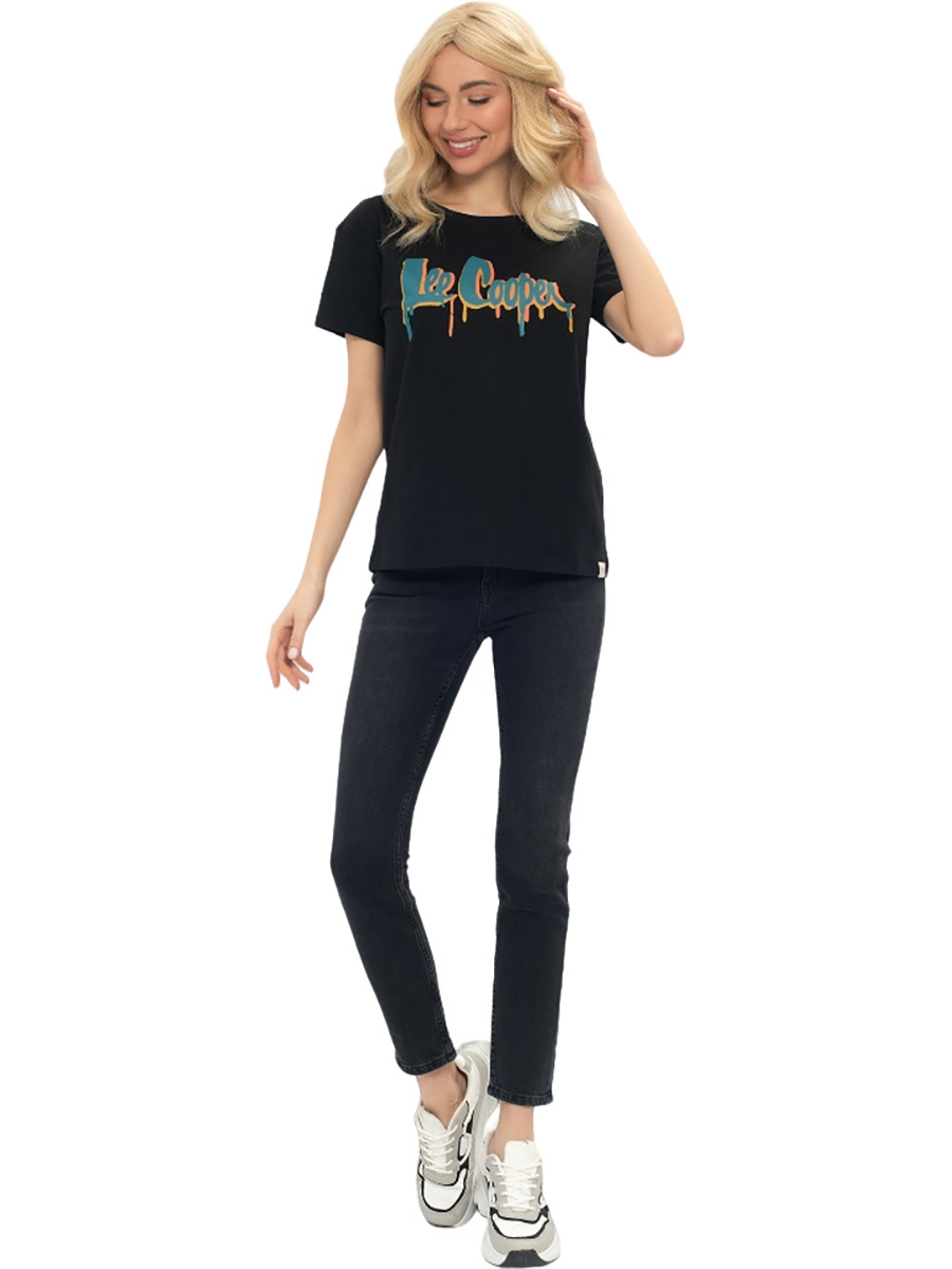 

Футболка женская Lee Cooper MT4A121087BS2LC-BLK черная XL, MT4A121087BS2LC-BLK