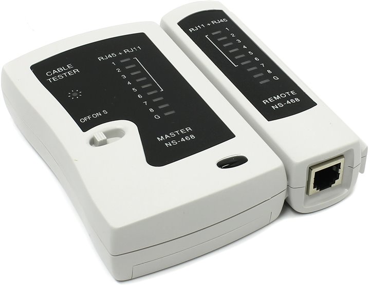 Тестер кабельный 5 Bites NF-468/NS-468/XT-468 для RJ-45/RJ-11 (9 В)