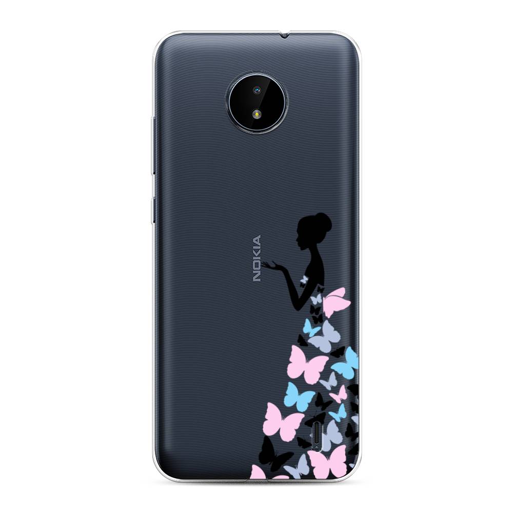 

Чехол Awog на Nokia C10 / Нокиа C10 "Платье из бабочек", Белый;розовый, 124450-1