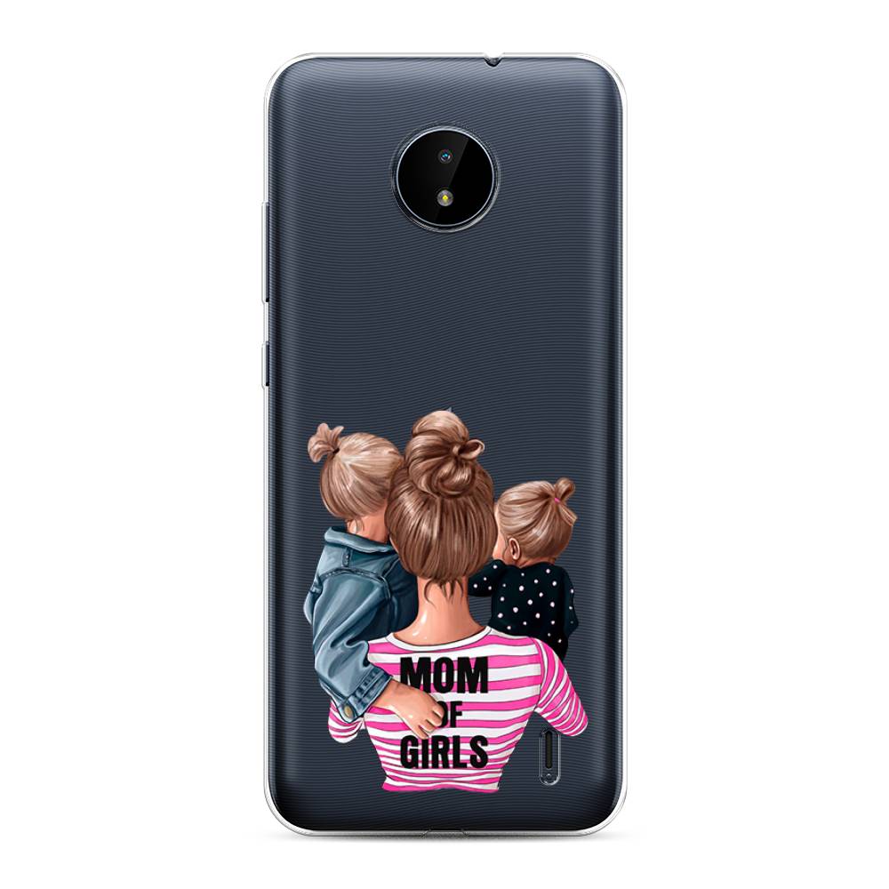 

Чехол Awog на Nokia C10 / Нокиа C10 "Mom of Girls", Синий;розовый;черный, 124450-6