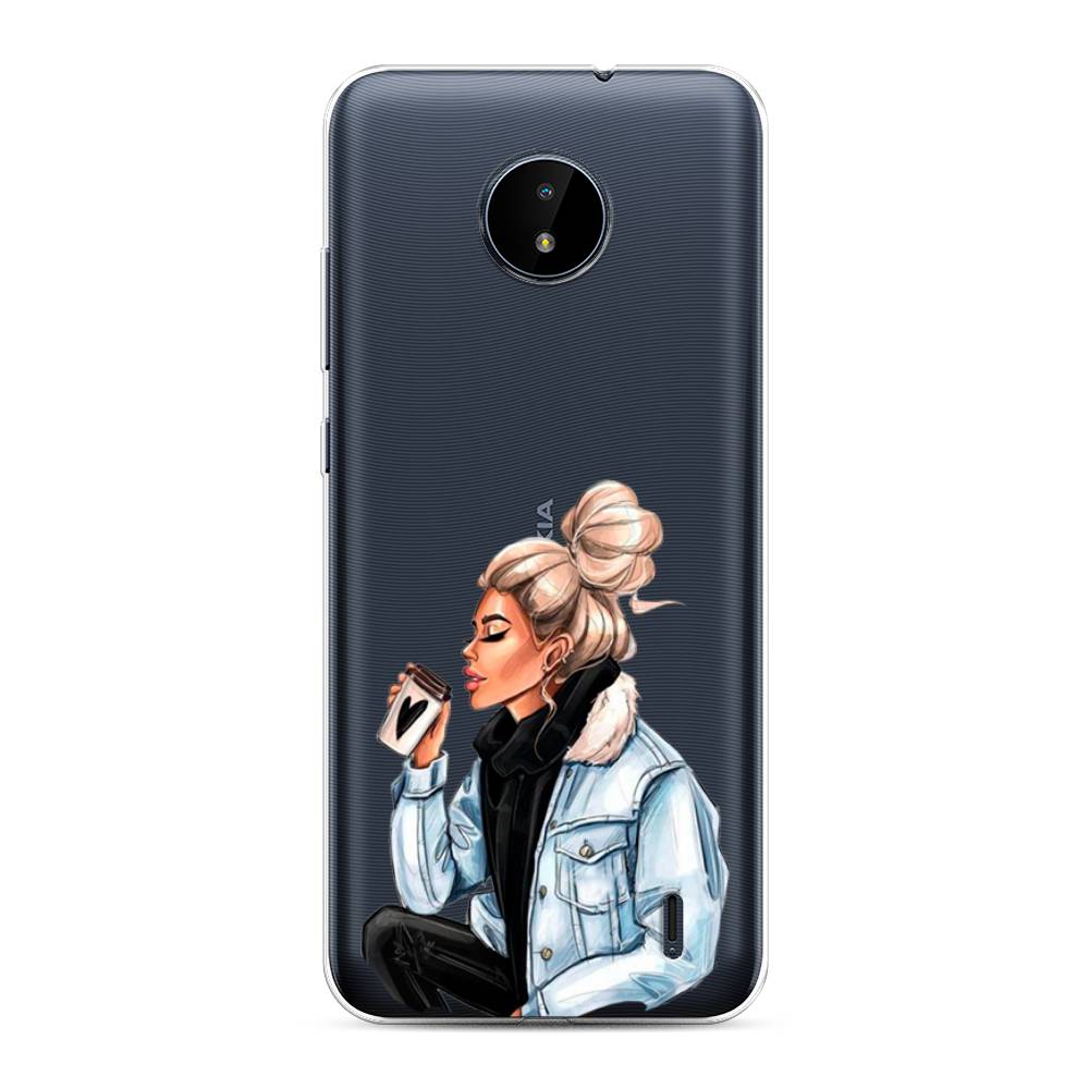 

Чехол Awog на Nokia C10 / Нокиа C10 "Cute girl", Коричневый;бежевый, 124450-7