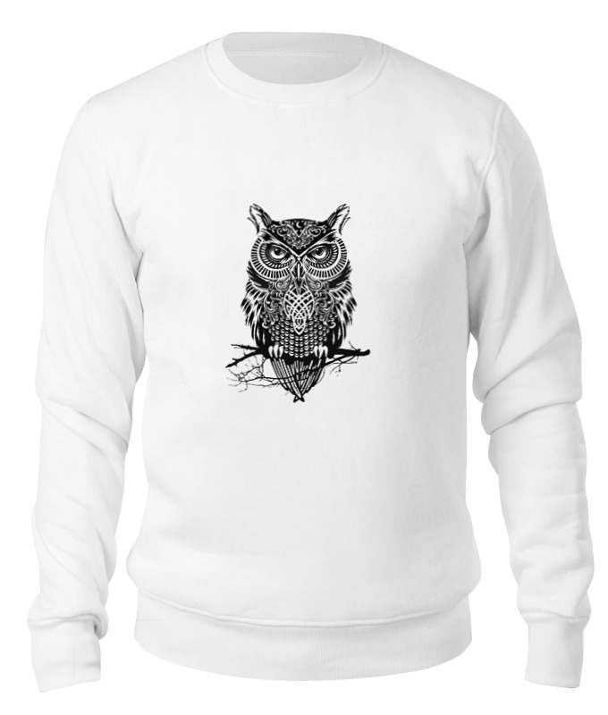 

Свитшот унисекс Printio Оld owl белый M, Оld owl