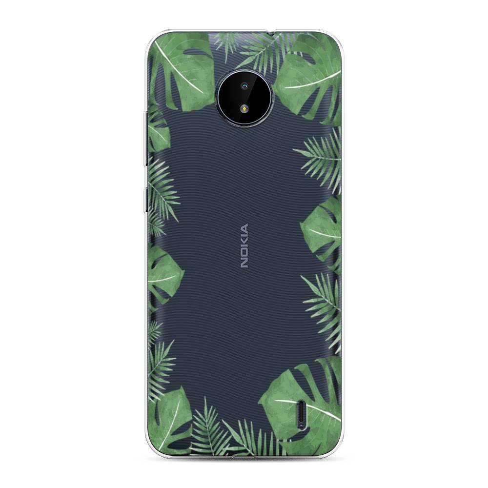 

Чехол Awog на Nokia C10 / Нокиа C10 "Листья папоротника рамка", Зеленый, 124450-8
