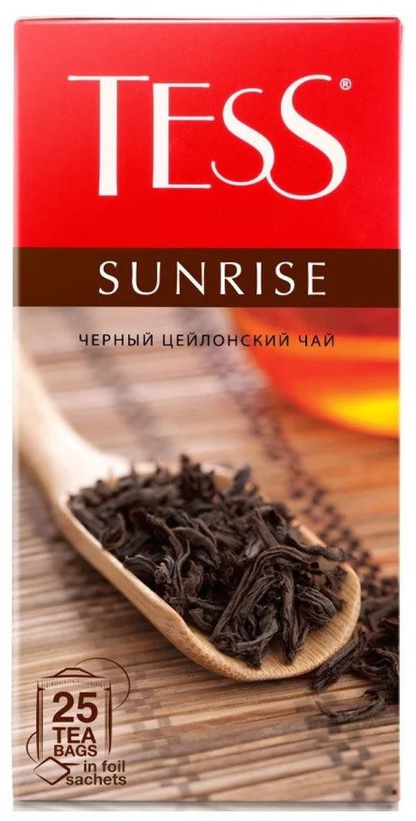 

Чай черный Tess Sunrise в пакетиках 25 шт 45 г