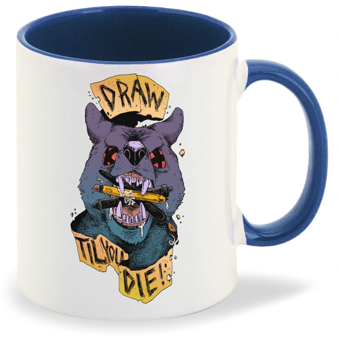

Кружка CoolPodarok Draw til you die, Draw til you die