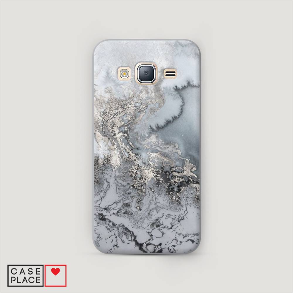 фото Чехол awog "морозная лавина серая" для samsung galaxy j5