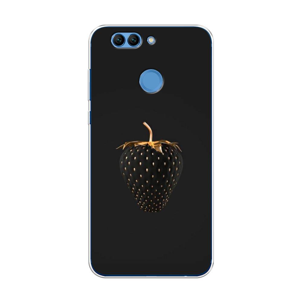 

Чехол Awog на Huawei Nova 2 Plus "Черно-золотая клубника", Разноцветный, 63050-10