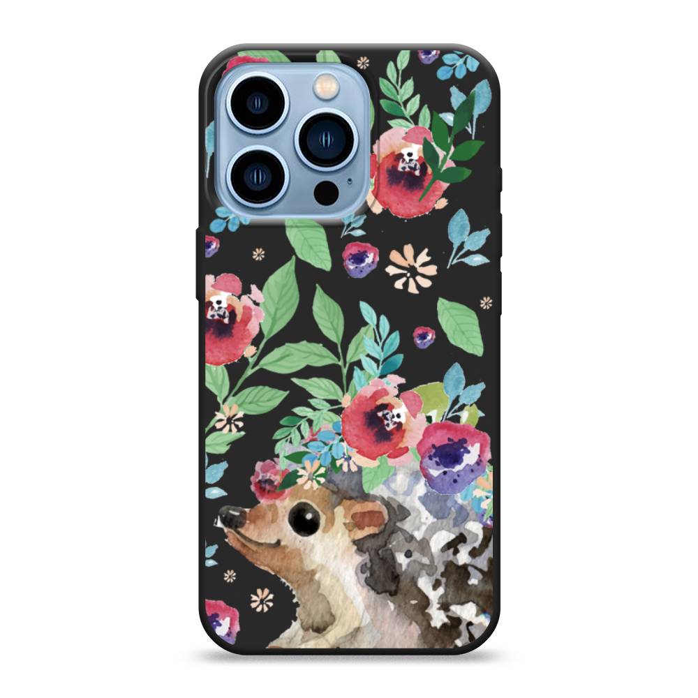 

Чехол Awog на Apple iPhone 13 Pro / Айфон 13 Pro "Ежик в цветах акварель", Разноцветный, 14352-1