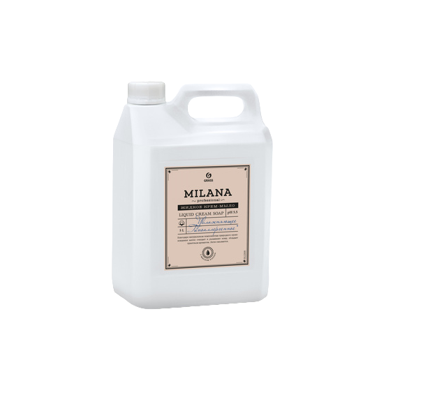 Крем-мыло Grass Milana Professional жидкое увлажняющее гипоаллергенное 5000 г жидкое крем мыло grass milana алоэ вера канистра 126605 5 кг