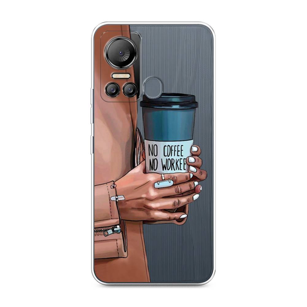 

Чехол Awog на Itel Vision 5 "No coffee", Синий;бежевый;коричневый, 3201050-7
