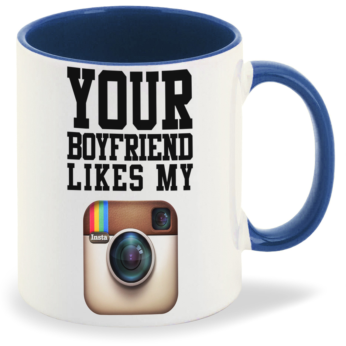 

Кружка CoolPodarok Your boyfriend likes my instagram, Your boyfriend likes my instagram