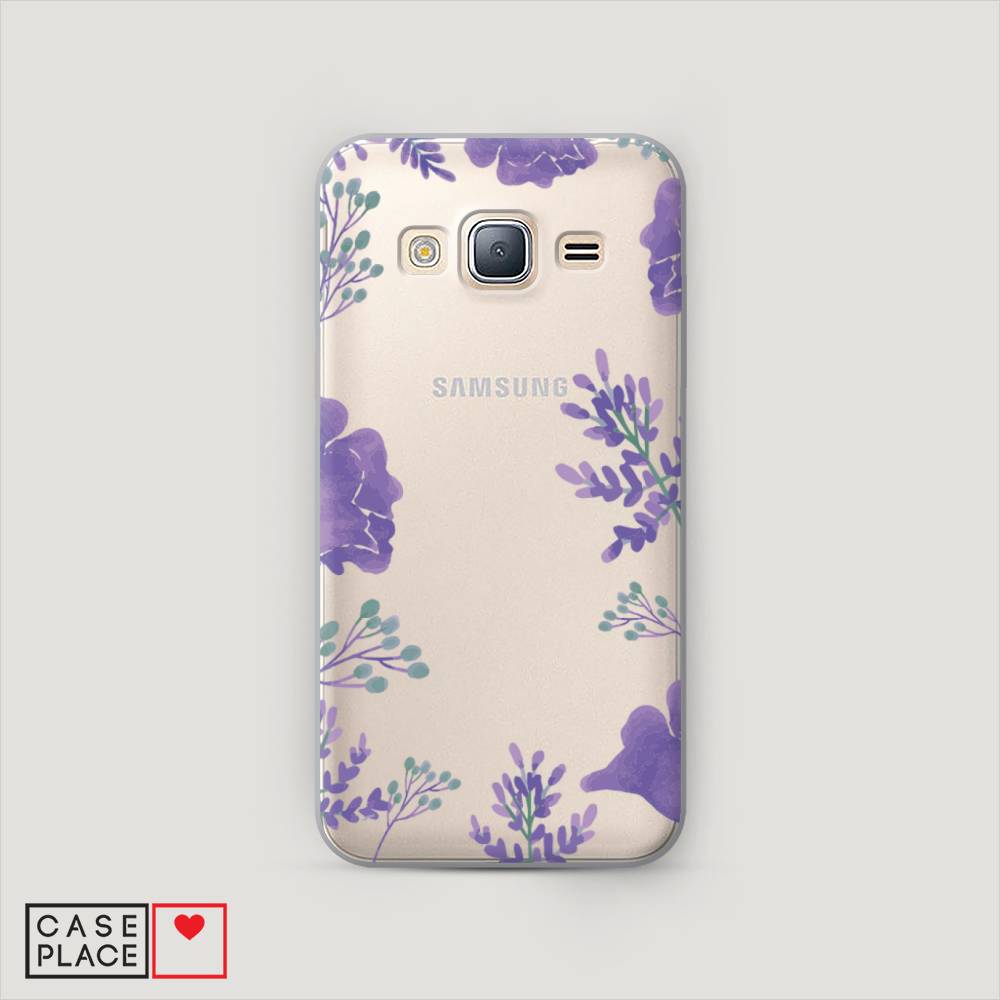 

Чехол Awog "Сиреневая цветочная рамка" для Samsung Galaxy J5