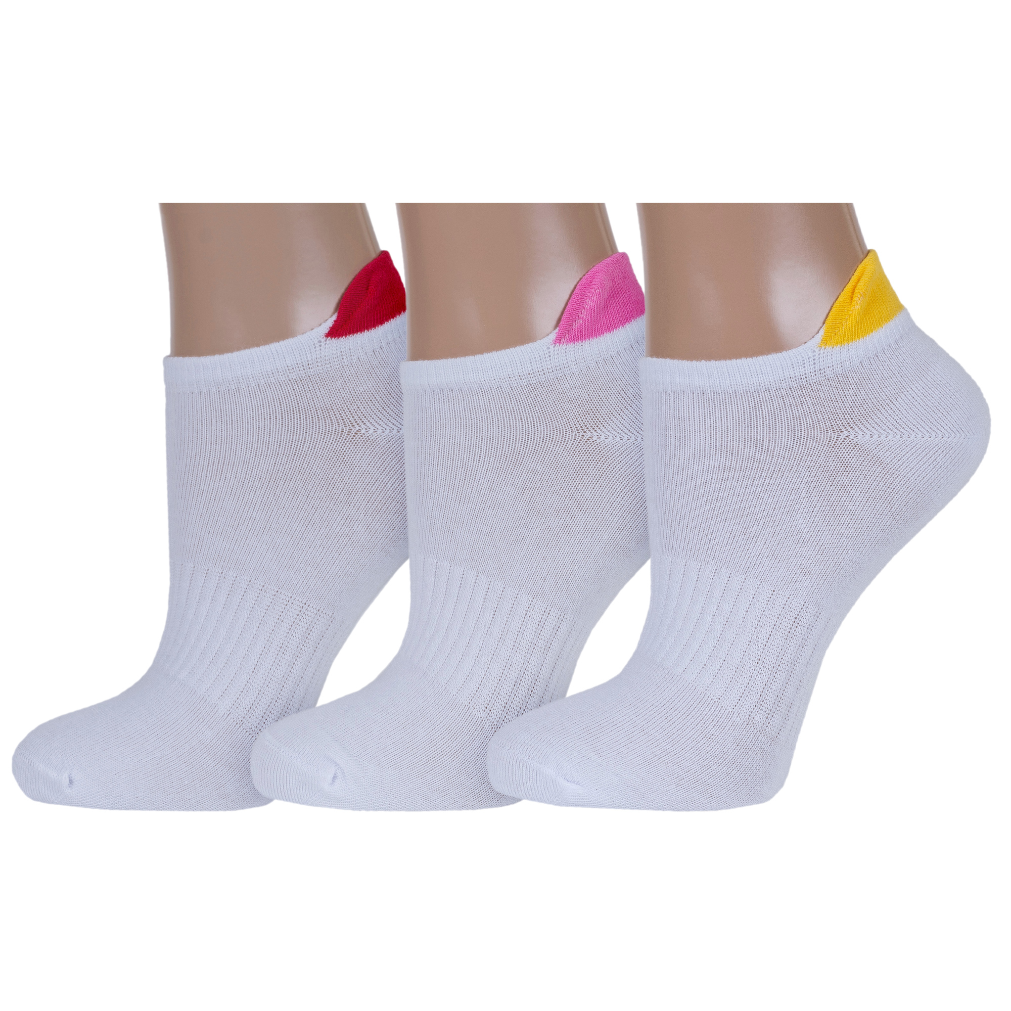 

Комплект носков женских Rusocks 3-Ж3-23758 белых 23-25, Белый, 3-Ж3-23758