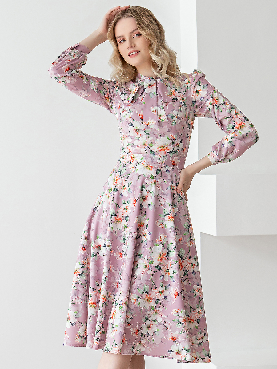 Платье женское Olivegrey Pl000814V(djillia) розовое 42 RU
