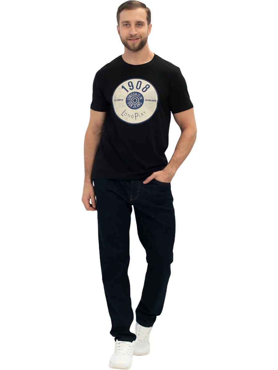 

Футболка мужская Lee Cooper MT2A121104BS2LC-BLK черная 2XL, MT2A121104BS2LC-BLK