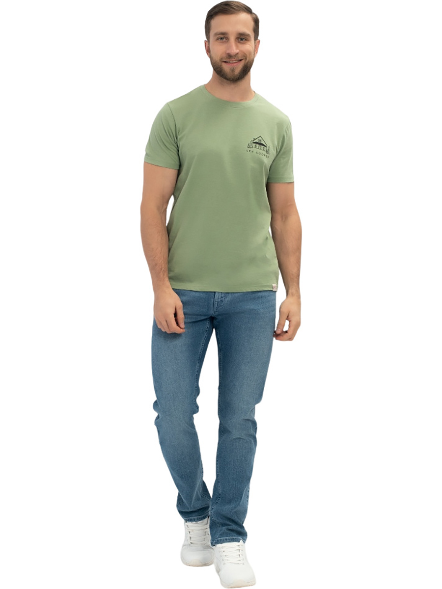 

Футболка мужская Lee Cooper MT2A121103BS2LC1-LF зеленая 2XL, MT2A121103BS2LC1-LF