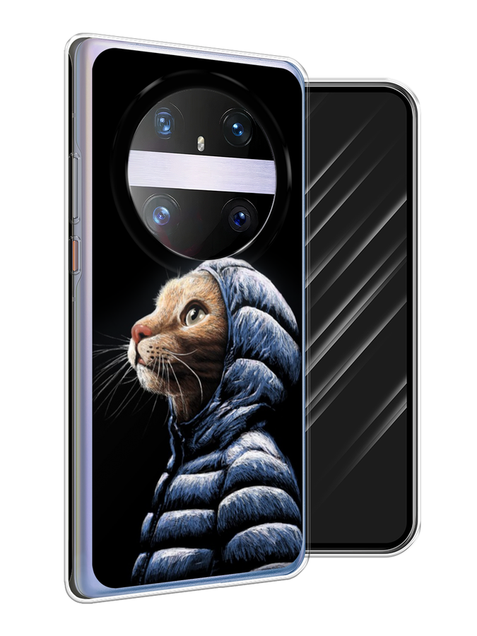 

Чехол Awog на Huawei Mate 60 Pro "Кот в капюшоне", Черный;бежевый;синий, 6122250-1