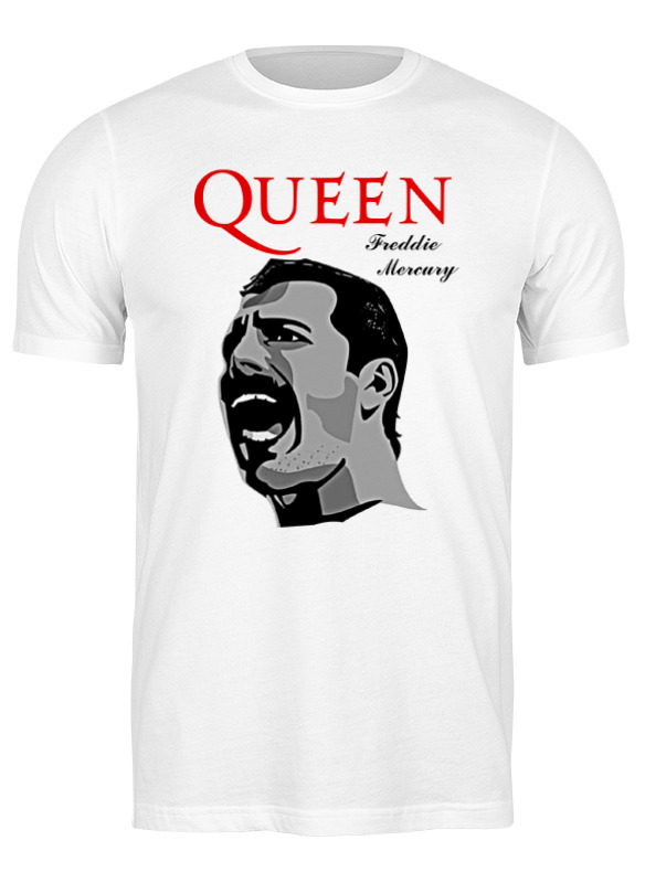 фото Футболка мужская printio freddie mercury - queen белая s