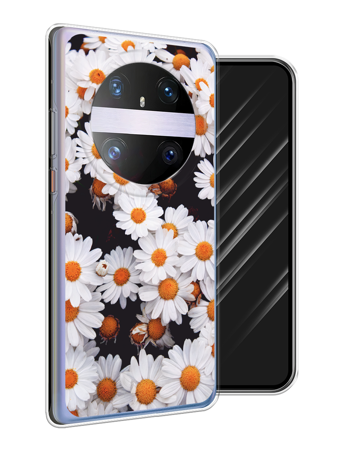 

Чехол Awog на Huawei Mate 60 Pro "Ромашковое поле", Белый, 6122250-1