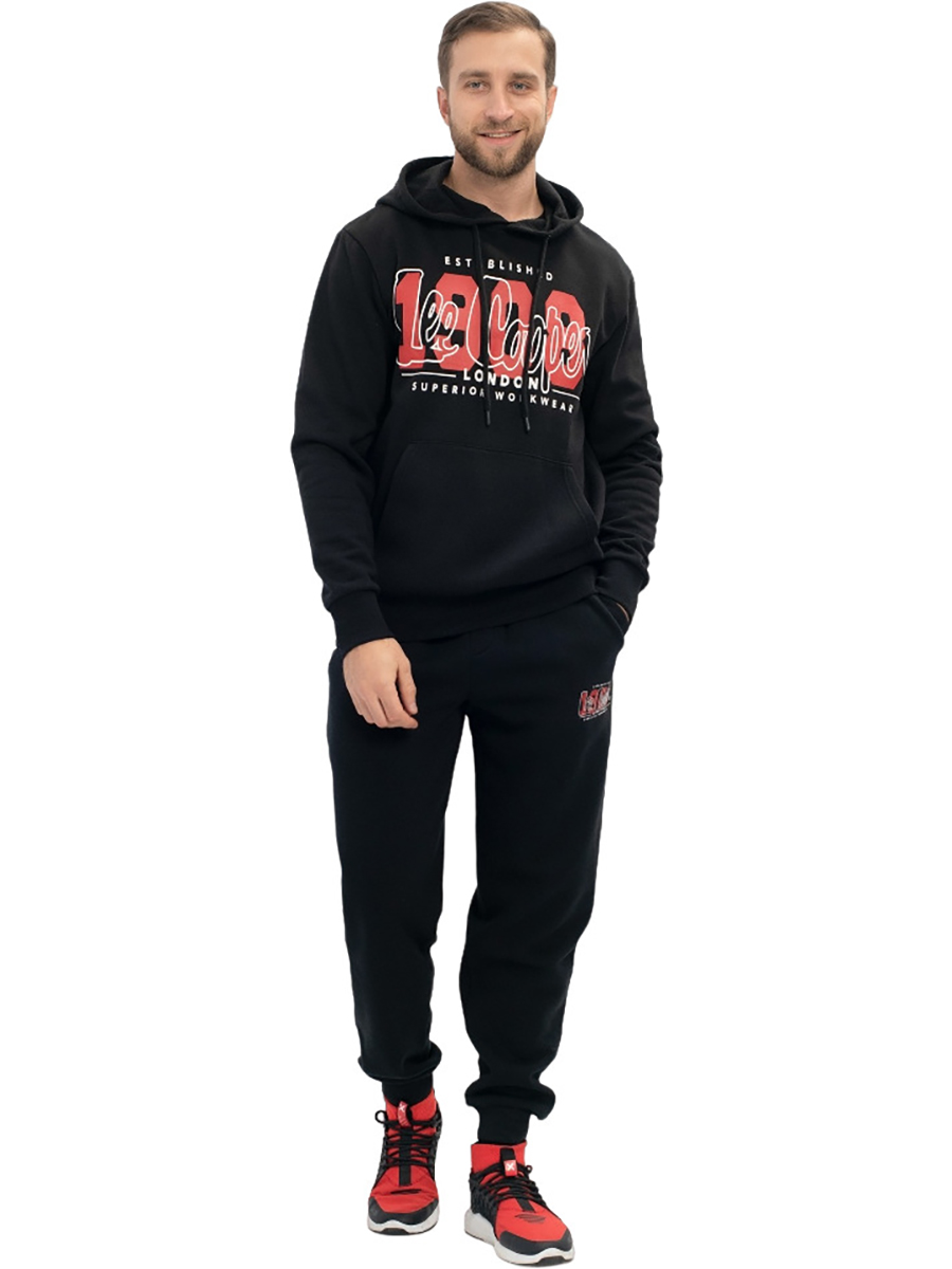 

Толстовка мужская Lee Cooper SH-4873-BLK черная XL, SH-4873-BLK