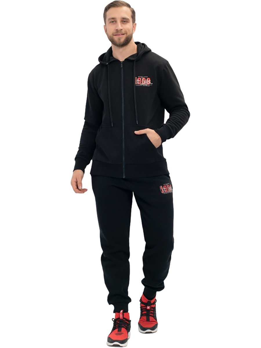 

Толстовка мужская Lee Cooper SH-4872-BLK черная 2XL, SH-4872-BLK