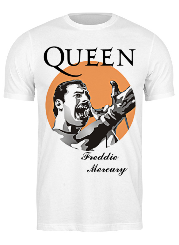 фото Футболка мужская printio freddie mercury - queen белая s