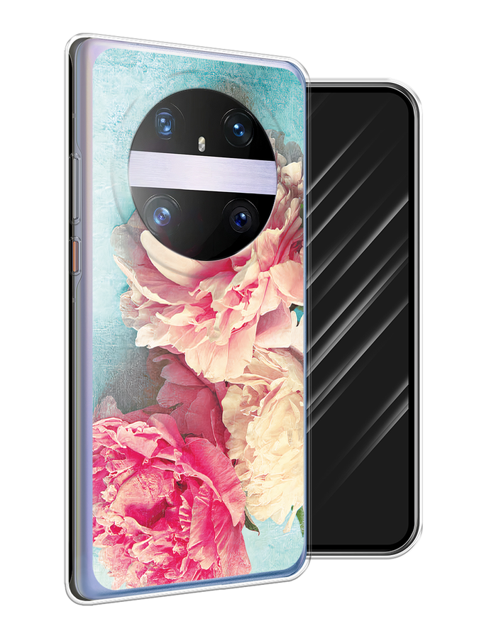 

Чехол Awog на Huawei Mate 60 Pro "Пионы new", Бирюзовый, 6122250-1