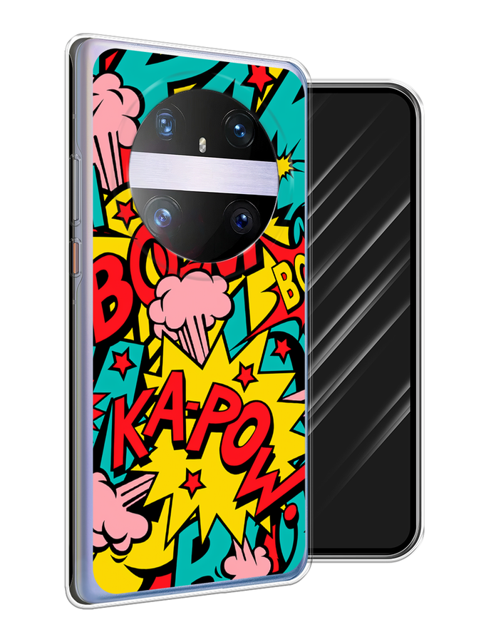 

Чехол Awog на Huawei Mate 60 Pro "Постер pop art", Бирюзовый;желтый;красный, 6122250-1