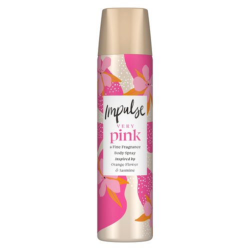 Дезодорант Impulse Very Pink Body Spray, 75 мл зубная паста perioe himalaya pink salt ice calming mint с розовой гималайской солью