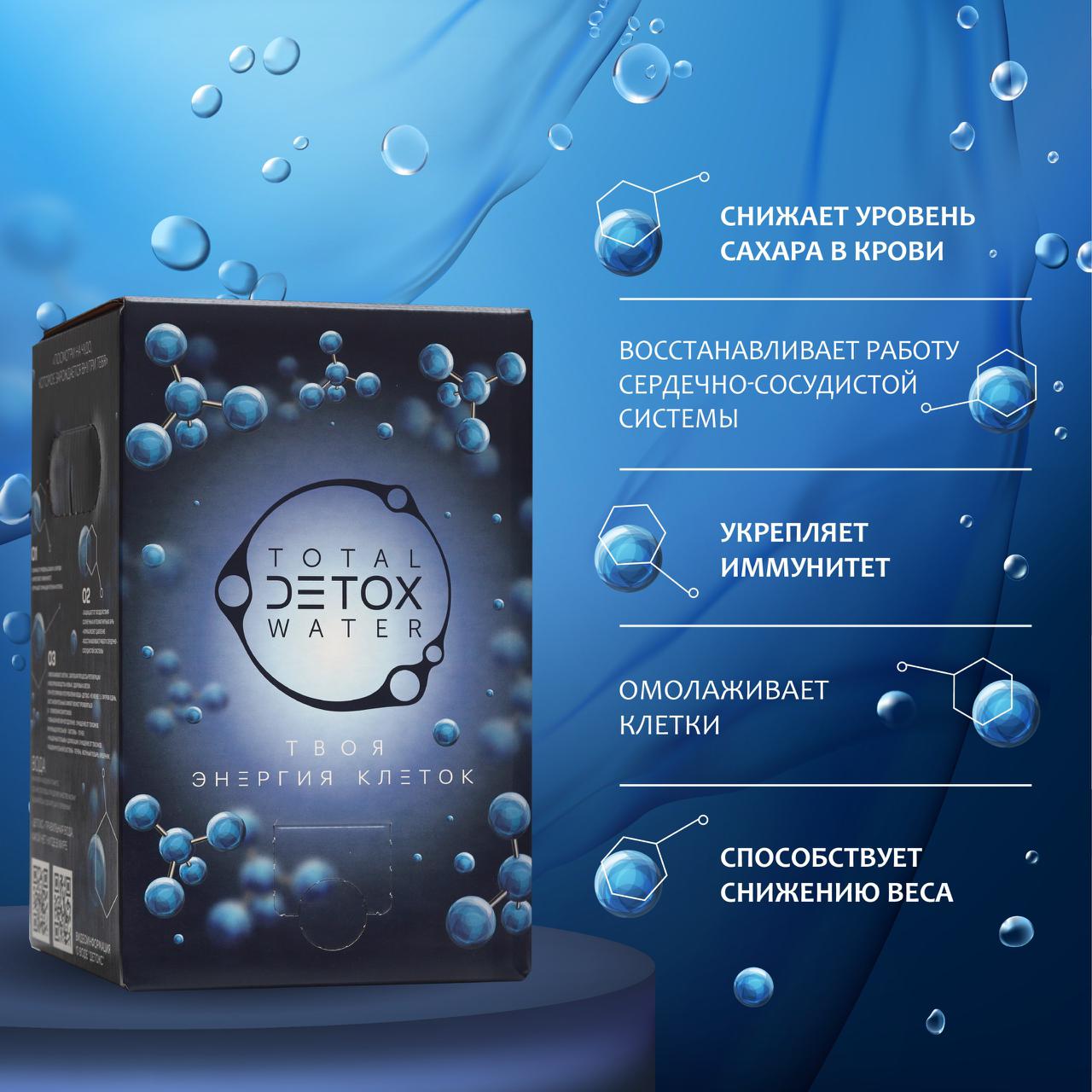 

Вода питьевая TOTAL DETOX WATER, 10 л, TOTAL DETOX WATER