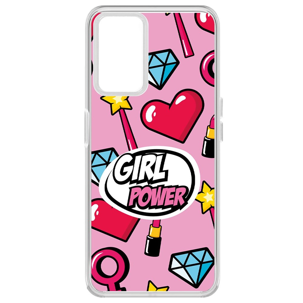 фото Чехол-накладка krutoff clear case girl power для realme 9i