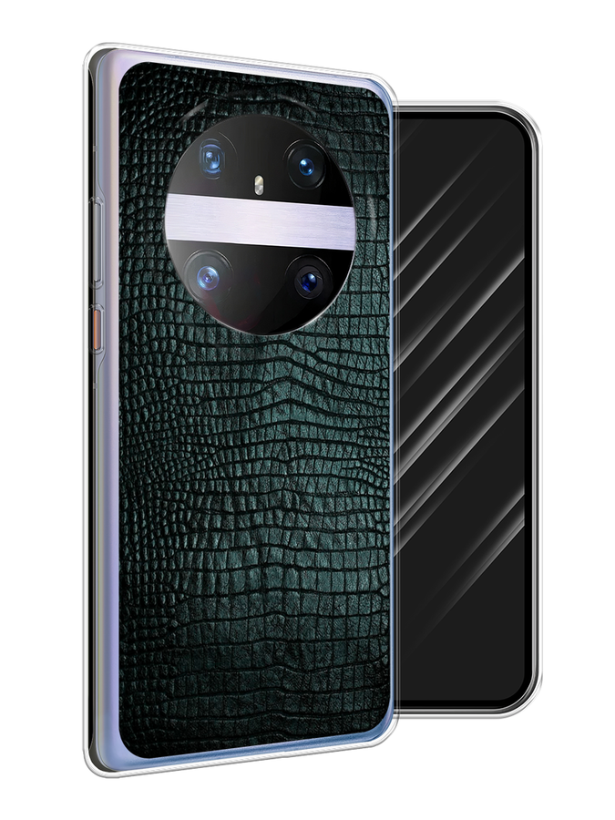 

Чехол Awog на Huawei Mate 60 Pro "Черная змея", Черный;серый;голубой, 6122250-1