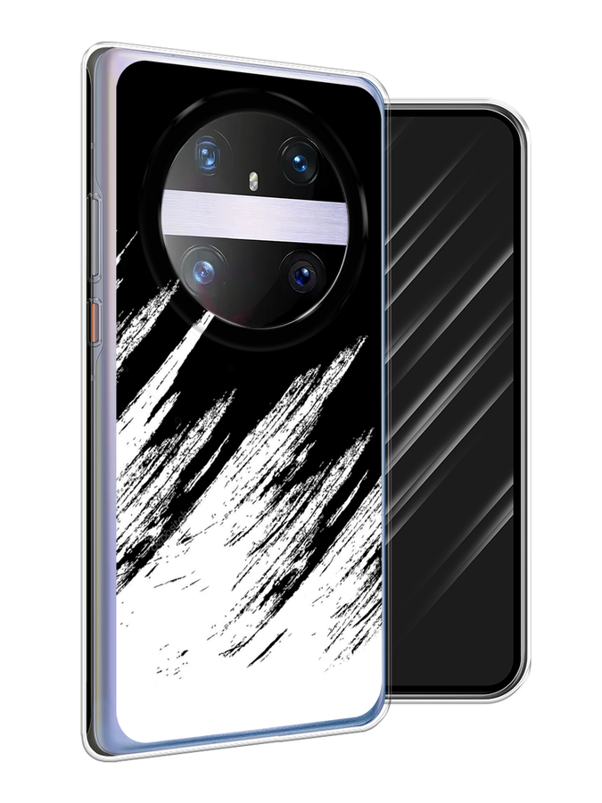 

Чехол Awog на Huawei Mate 60 Pro "Черно белые брызги", Черный;белый;бежевый, 6122250-1
