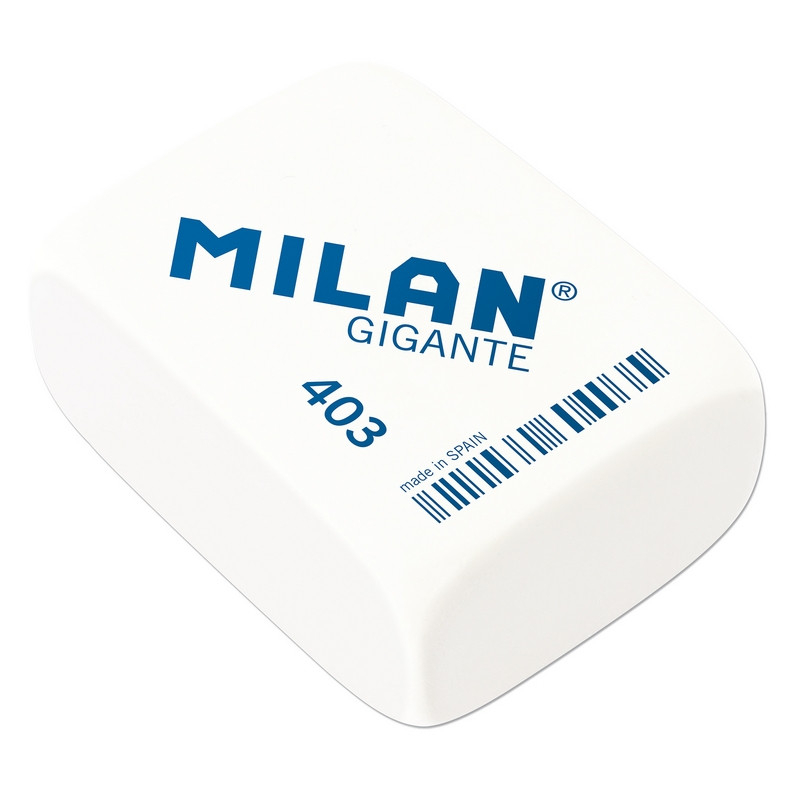 

Ластик каучуковый Milan GIGANTE 6,8х5,1х2,8 белый