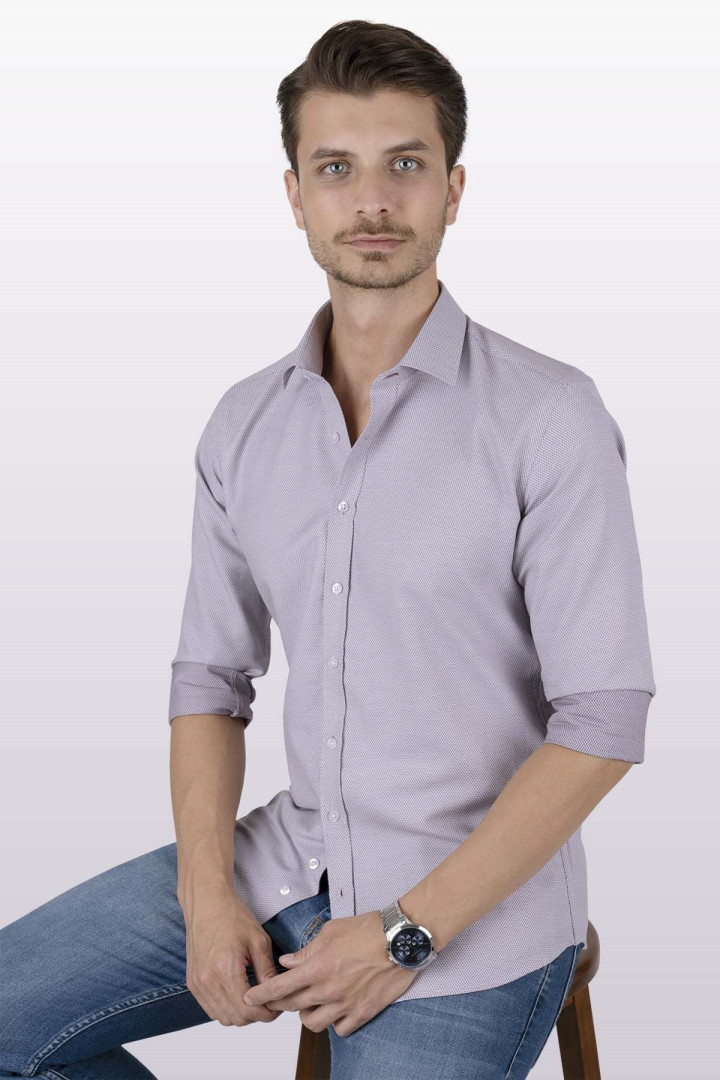 

Рубашка мужская Etikmen 192 фиолетовая XL (доставка из-за рубежа), Фиолетовый, 192