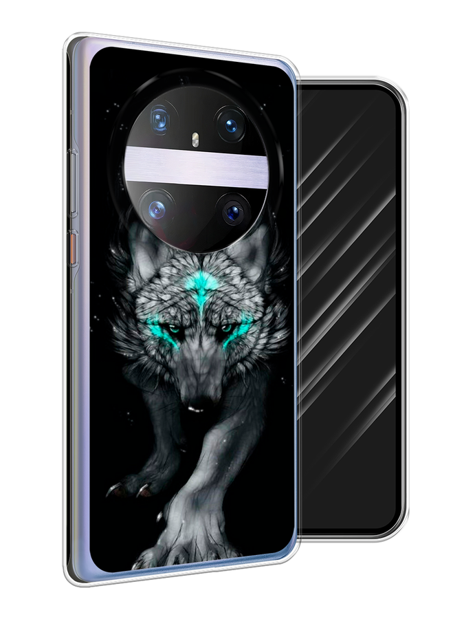 

Чехол Awog на Huawei Mate 60 Pro "Волшебный волк", Черный;серый, 6122250-1